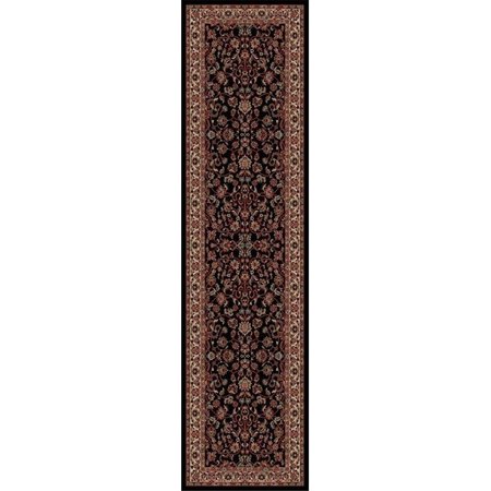 CONCORD GLOBAL 5 ft. 3 in. x 7 ft. 7 in. Persian Classics Kashan - Black 20235